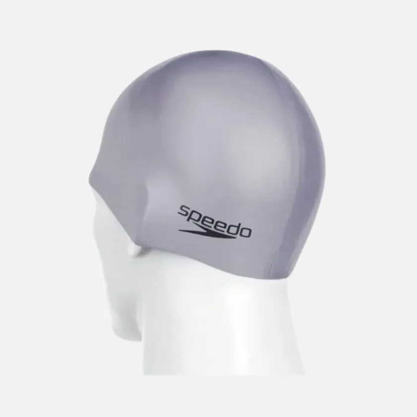 Speedo Moulded Adult Unisex Silicon Cap -Blue/Grey/Black