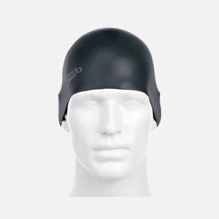 Speedo Moulded Adult Unisex Silicon Cap -Blue/Grey/Black