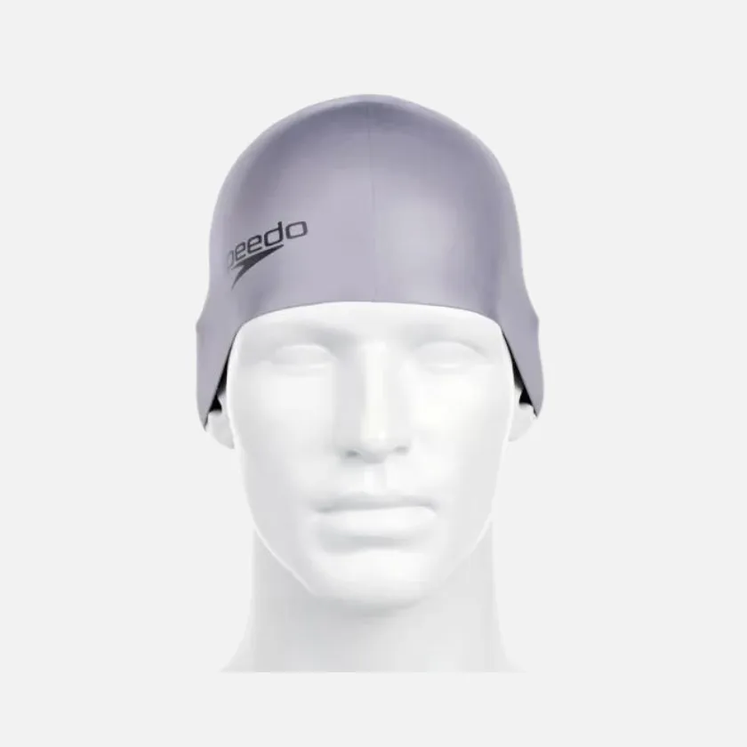Speedo Moulded Adult Unisex Silicon Cap -Blue/Grey/Black