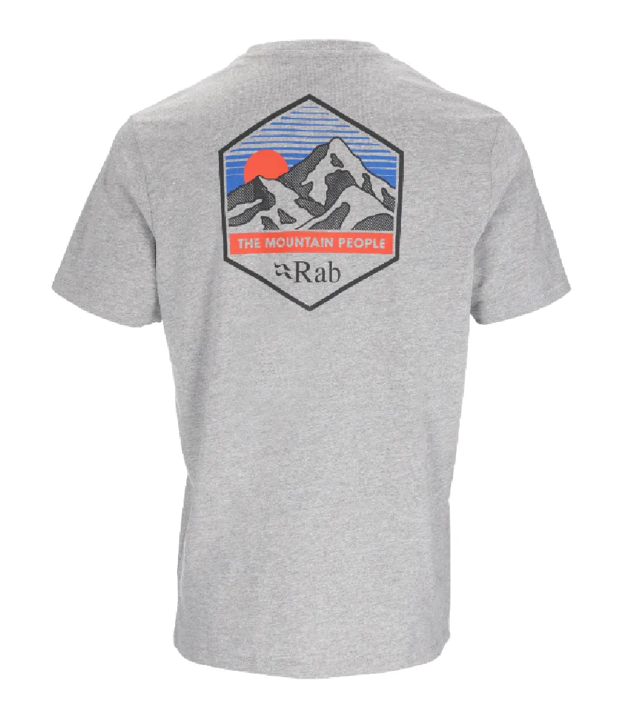 STANCE MOUNTAIN PEAK TEE - GREY MARLE