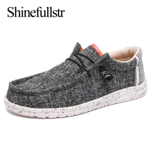 Summer Breathable Men Canvas Shoes