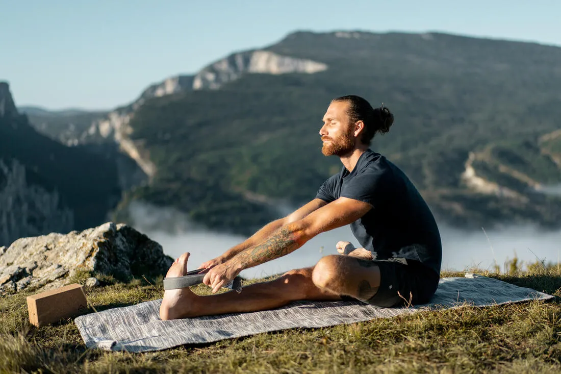 T-shirt de yoga manches courtes doux homme