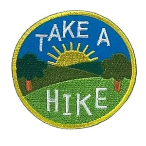 Take a hike kangasmerkki
