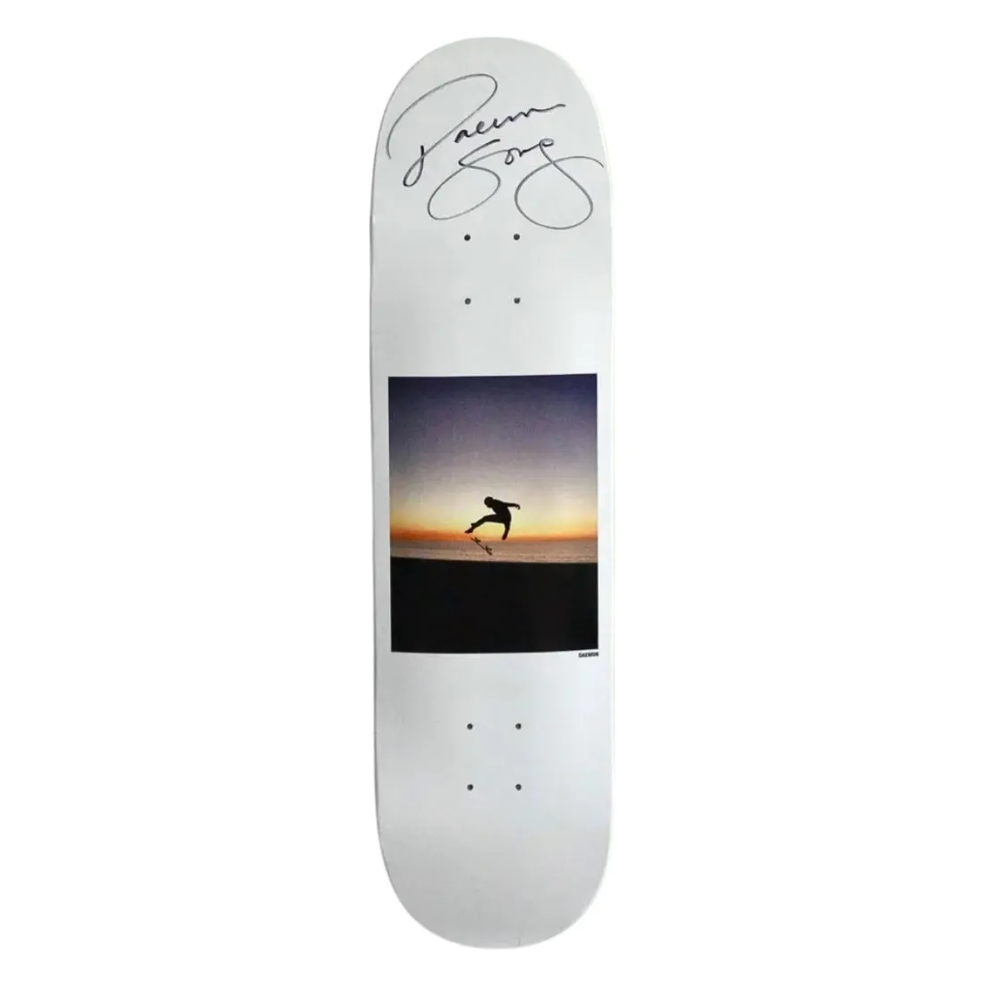 Thank You Skate Co. 8.5" 'New Years Dae' Hand Signed Daewon Song Skateboard Deck - White