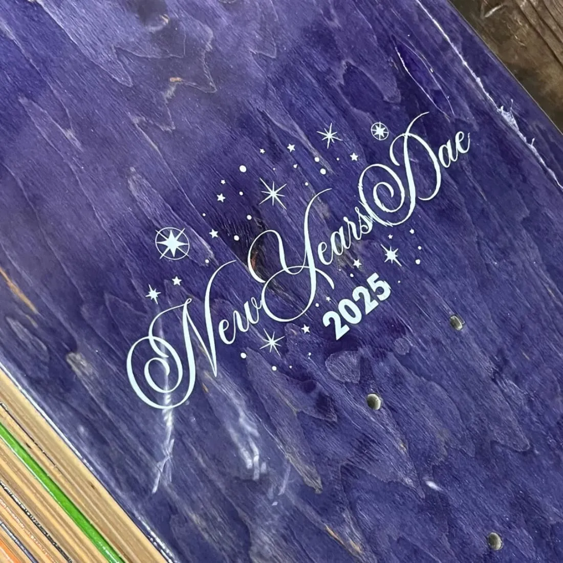 Thank You Skate Co. 8.5" 'New Years Dae' Hand Signed Daewon Song Skateboard Deck - White
