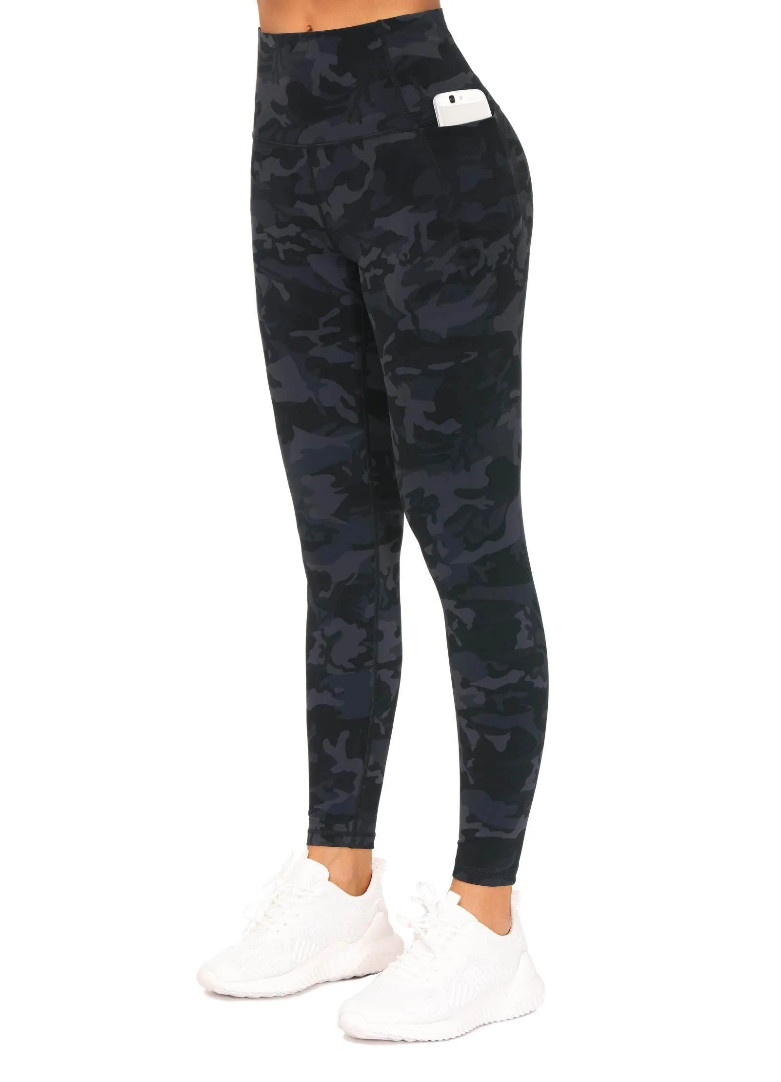 THE GYM PEOPLE Tummy Control Workout Leggings with Pockets High Waist Athletic Yoga Pants for Women Running, Fitness