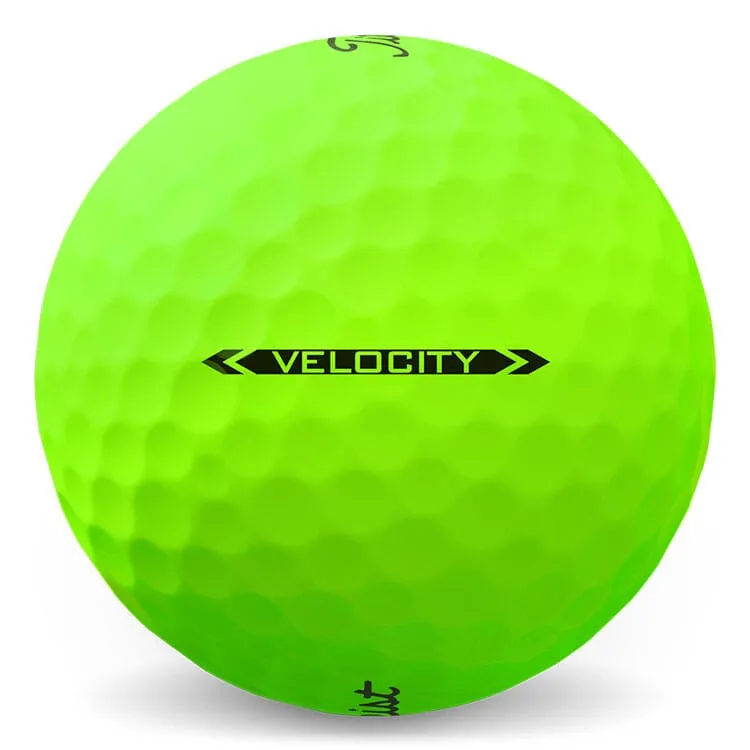Titleist Velocity - Pelotas de golf verdes (12 unidades)