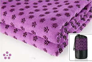 Toalla para esterilla de yoga de microfibra, antideslizante, absorbente, supersuave, 24.0 x 72.0 in