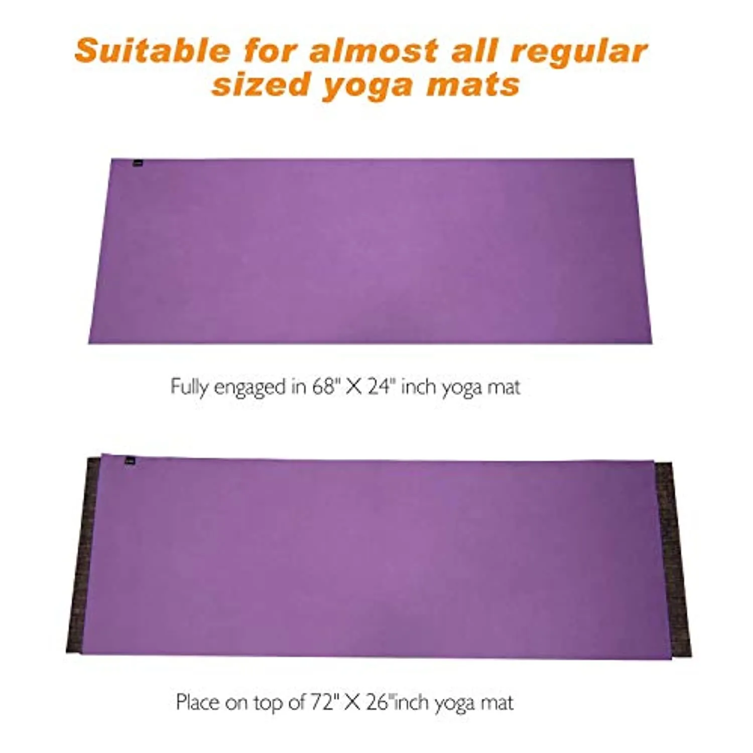 TOPLUS toalla de yoga – absorbente del sudor antideslizante toalla de yoga caliente   toalla de mano 2 en 1 set de microfibra, súper suave, mejor toalla de esterilla de yoga para Bikram Hot Yoga, Pilates, con bolsa de transporte