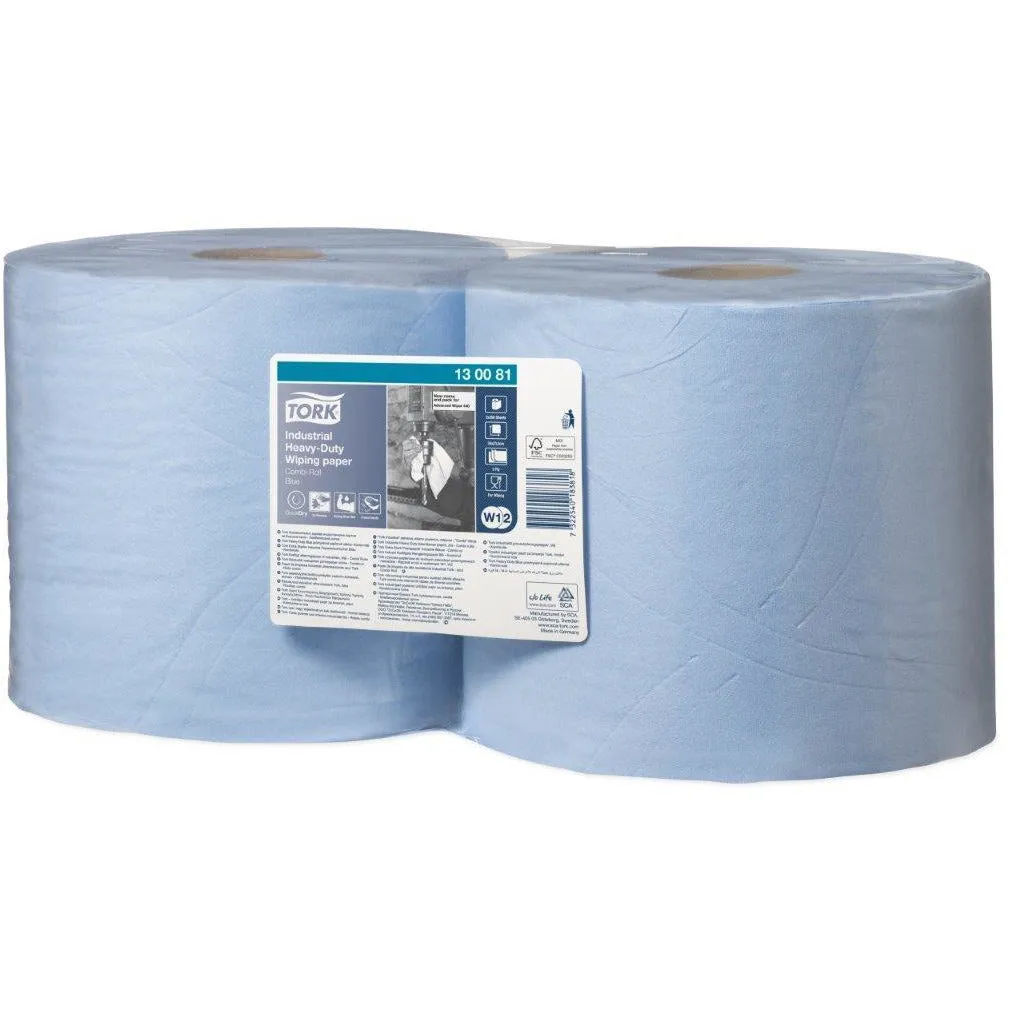 Tork W1 Industrial H.D. Wiping Paper (130081)