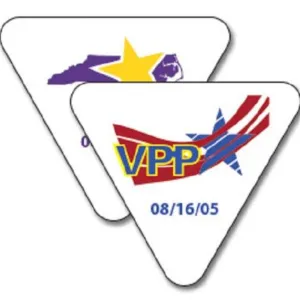 Triangle Hard Hat Decal Full Color - #400051
