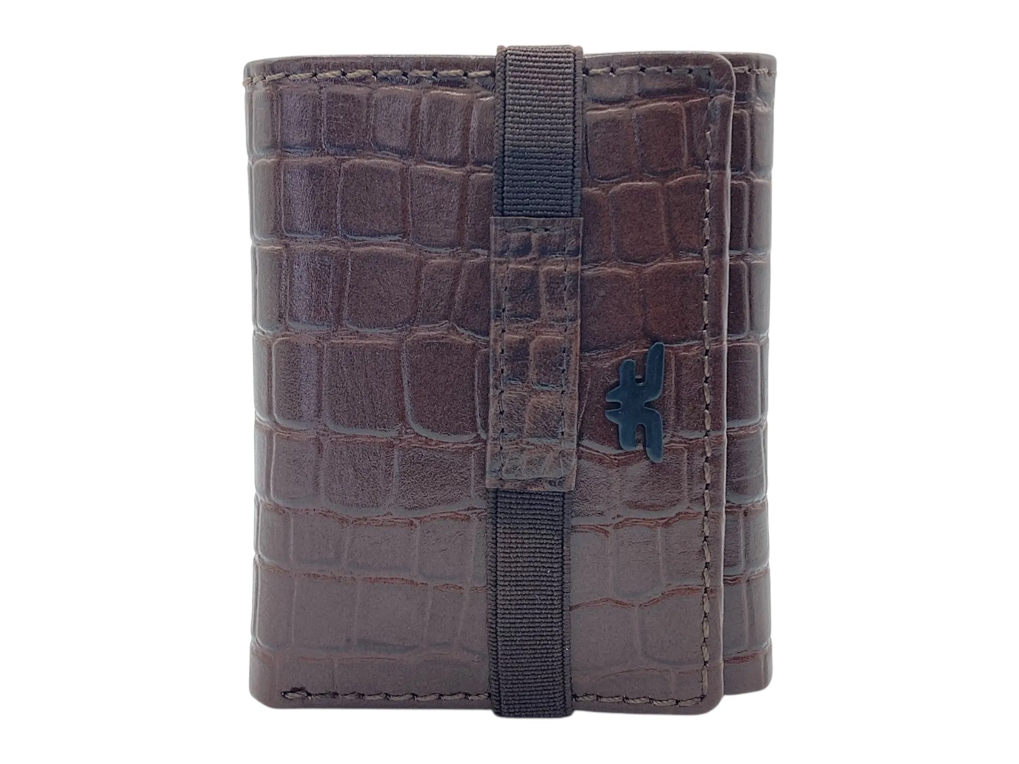 Trifold Wallet RFID Slim Wallets 10 Card Double Stitch # 1159 [Elastic]
