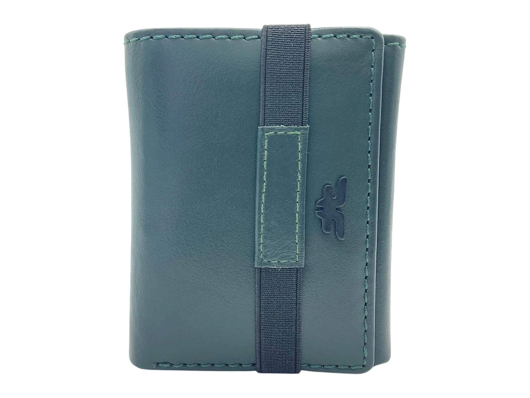 Trifold Wallet RFID Slim Wallets 10 Card Double Stitch # 1159 [Elastic]