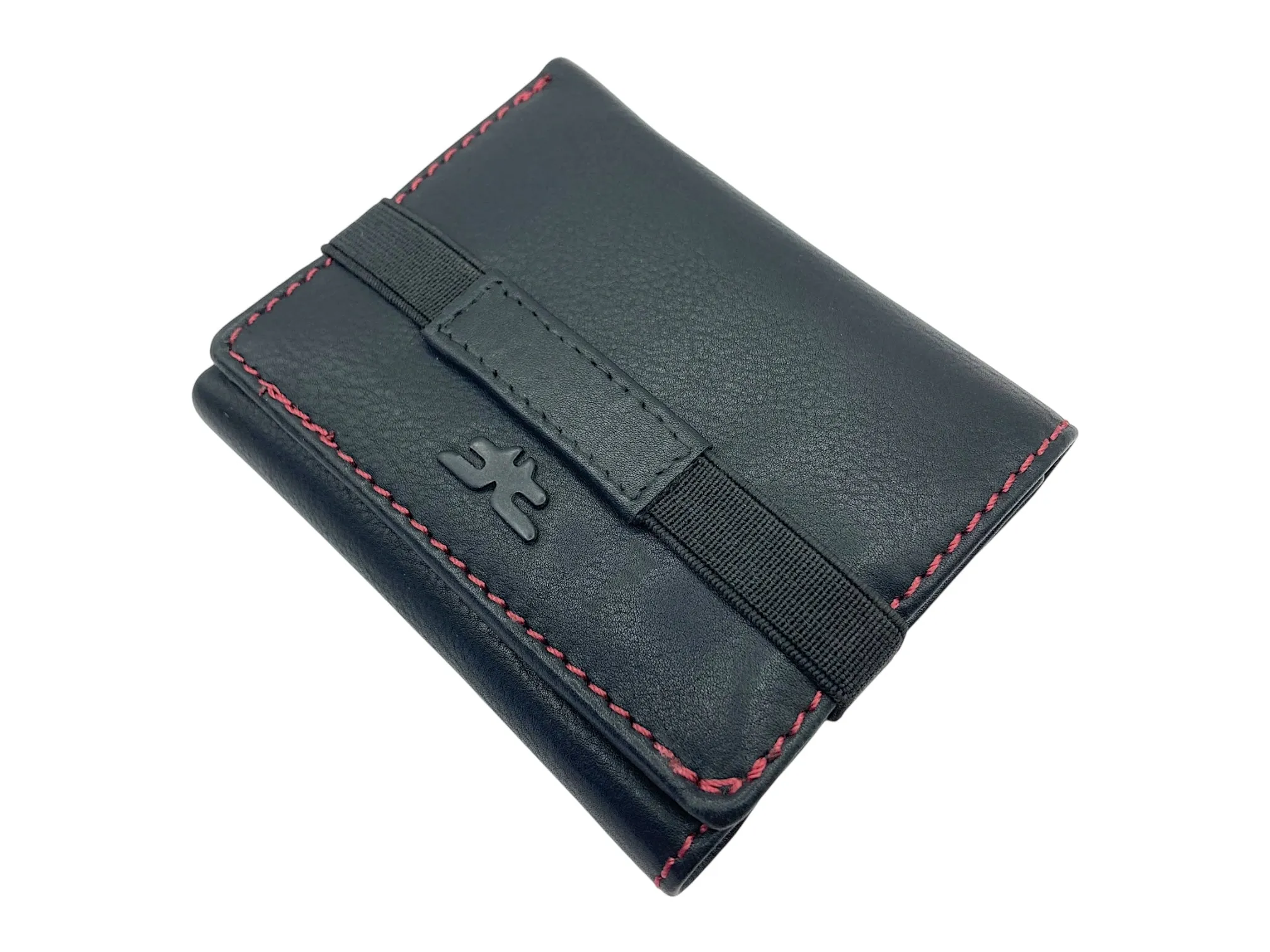 Trifold Wallet RFID Slim Wallets 10 Card Double Stitch # 1159 [Elastic]