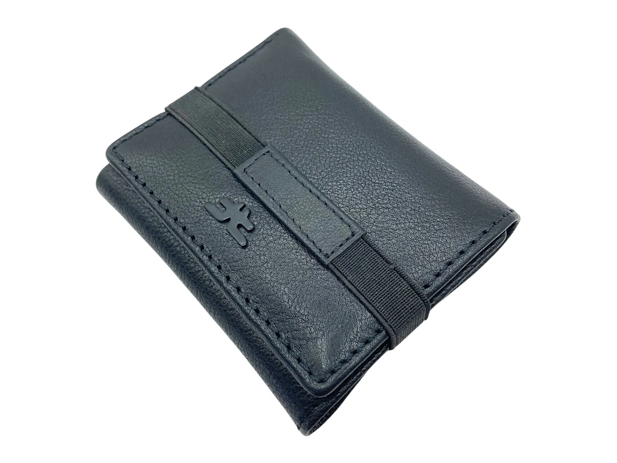 Trifold Wallet RFID Slim Wallets 10 Card Double Stitch # 1159 [Elastic]