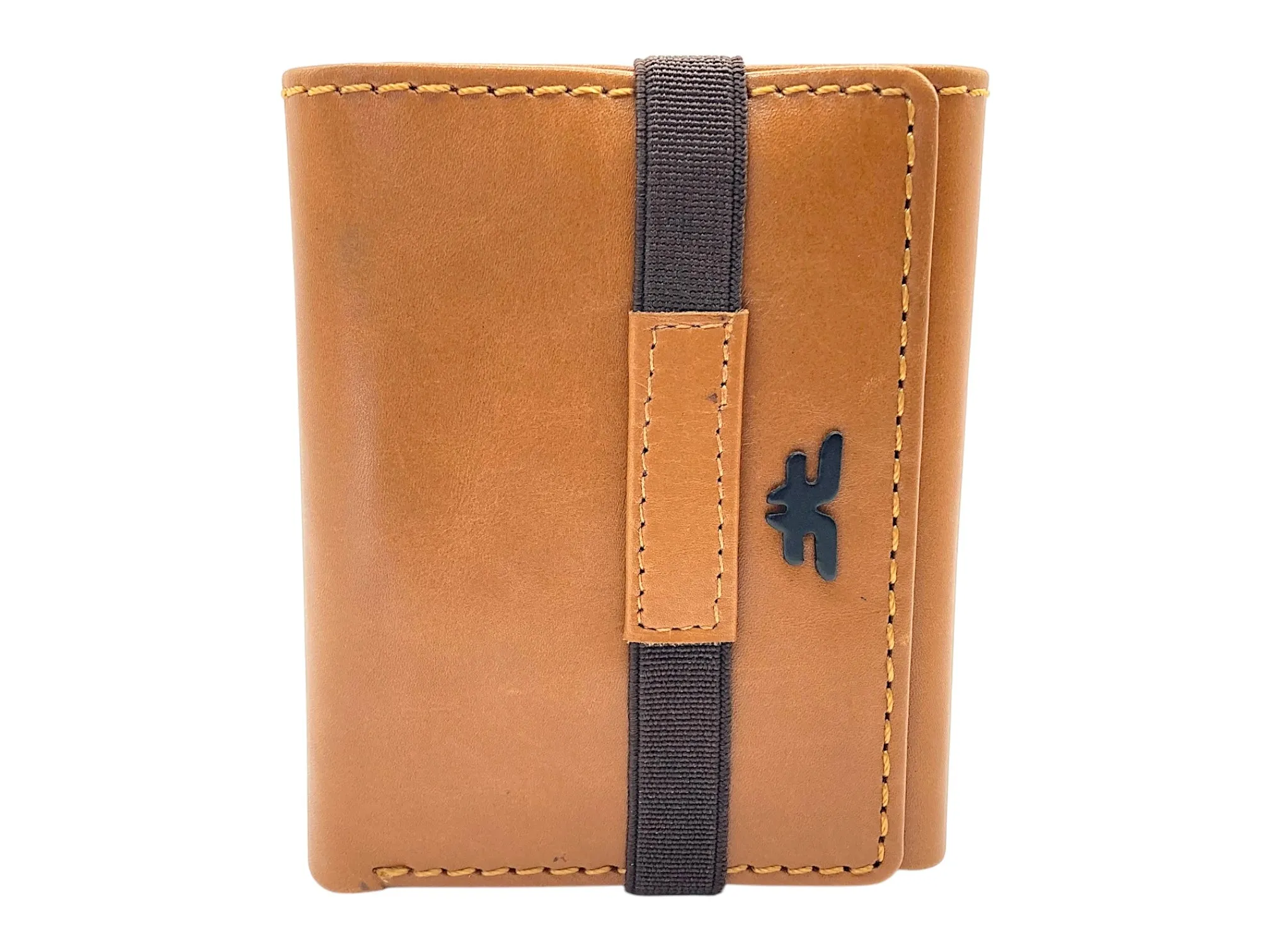 Trifold Wallet RFID Slim Wallets 10 Card Double Stitch # 1159 [Elastic]