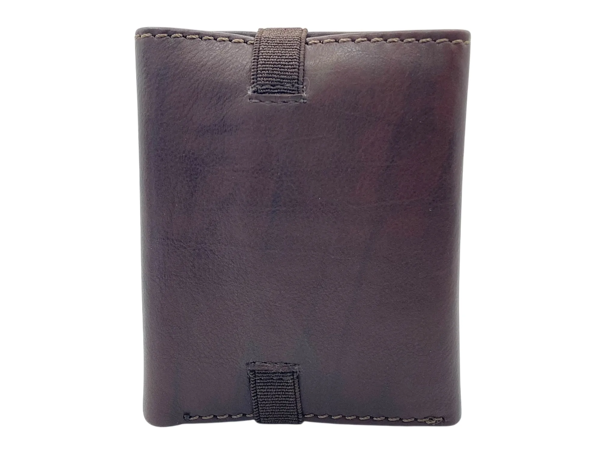 Trifold Wallet RFID Slim Wallets 10 Card Double Stitch # 1159 [Elastic]