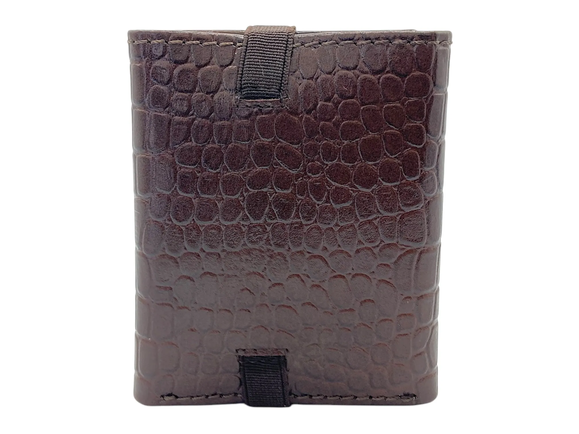 Trifold Wallet RFID Slim Wallets 10 Card Double Stitch # 1159 [Elastic]