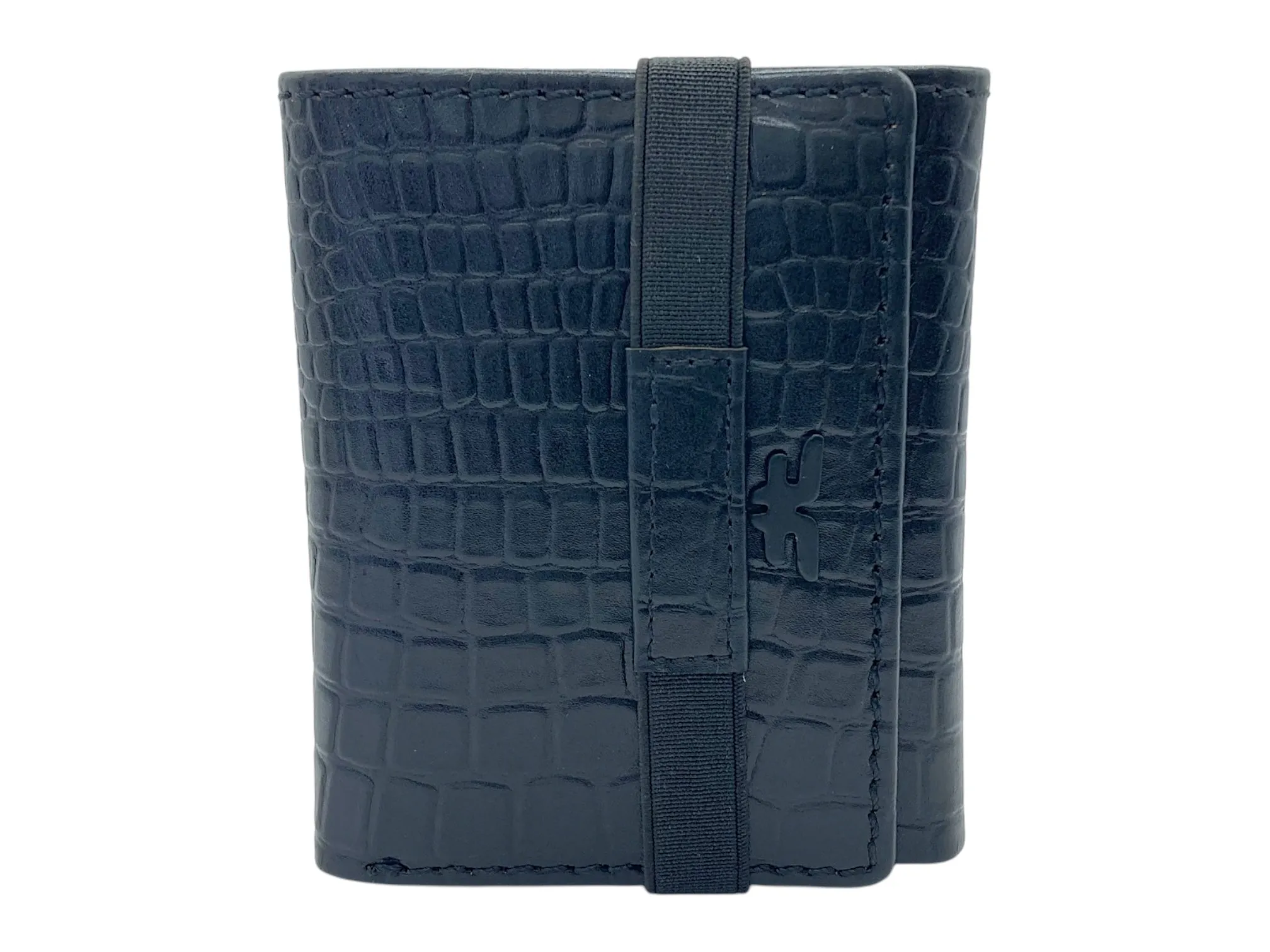 Trifold Wallet RFID Slim Wallets 10 Card Double Stitch # 1159 [Elastic]