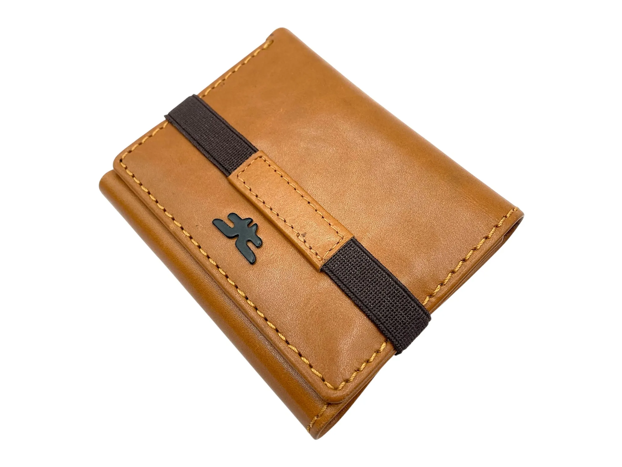 Trifold Wallet RFID Slim Wallets 10 Card Double Stitch # 1159 [Elastic]