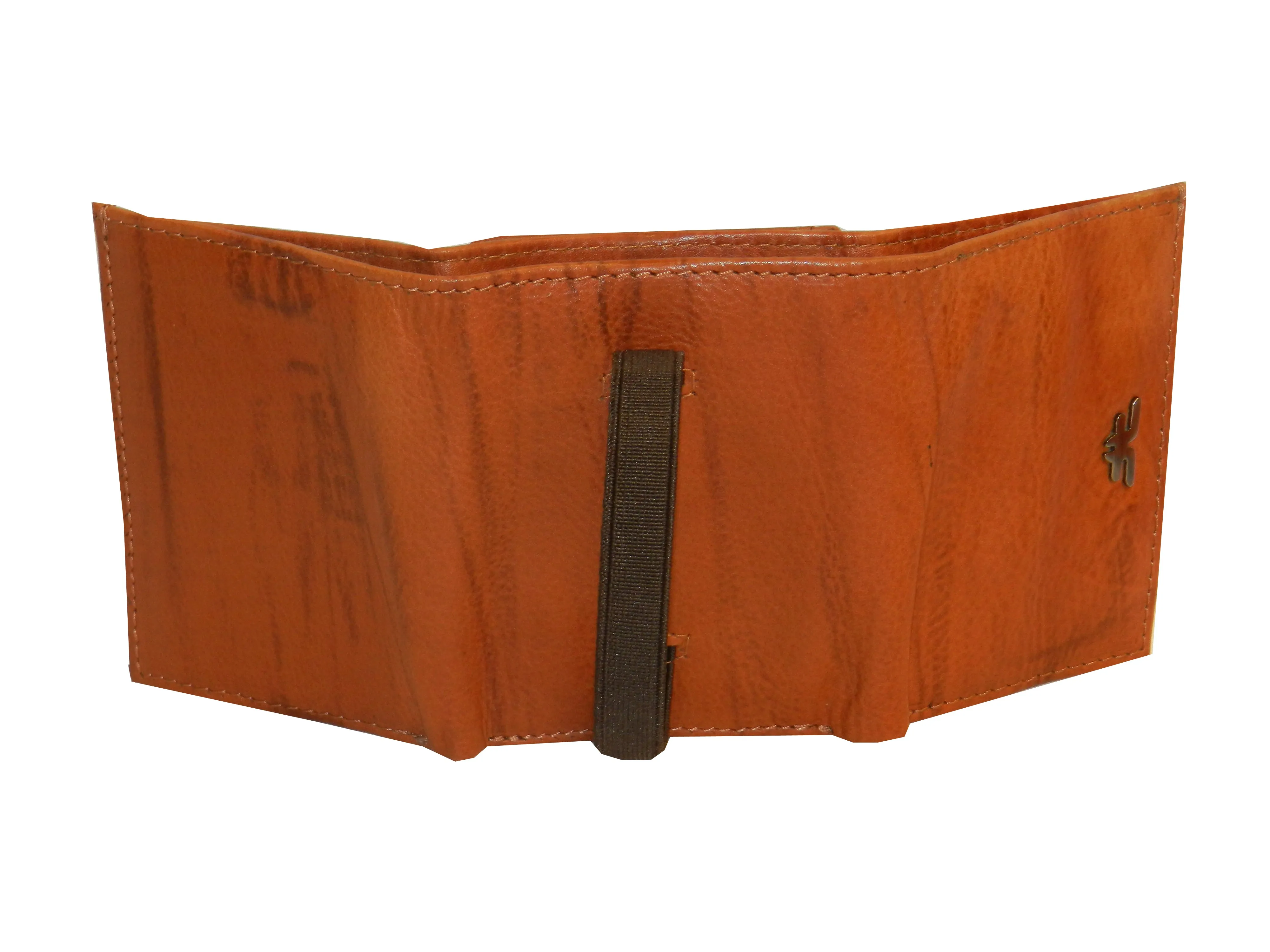 Trikon 8 Card Trifold Wallet Elastic Loop #1539N [Elastic]