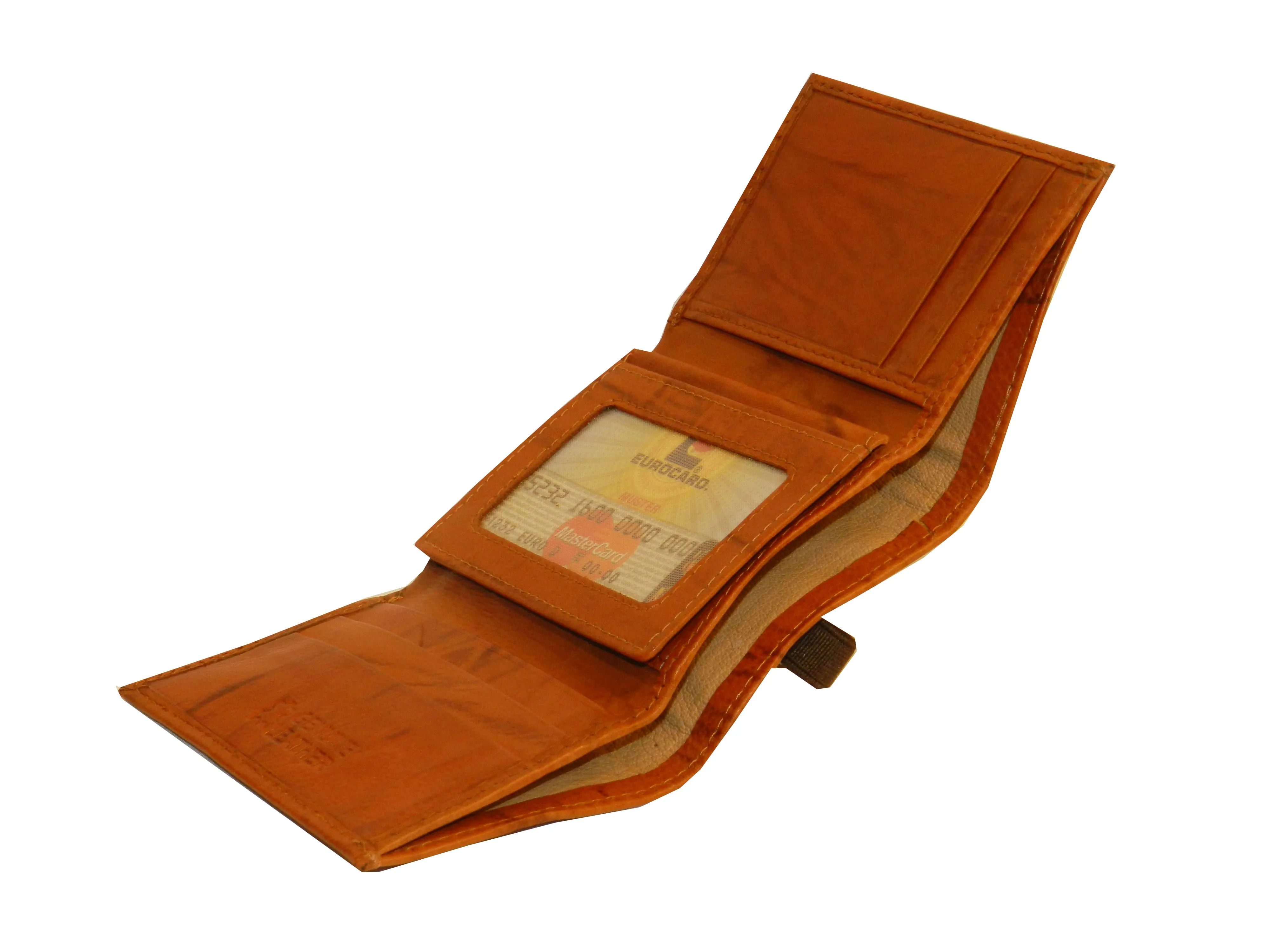 Trikon 8 Card Trifold Wallet Elastic Loop #1539N [Elastic]