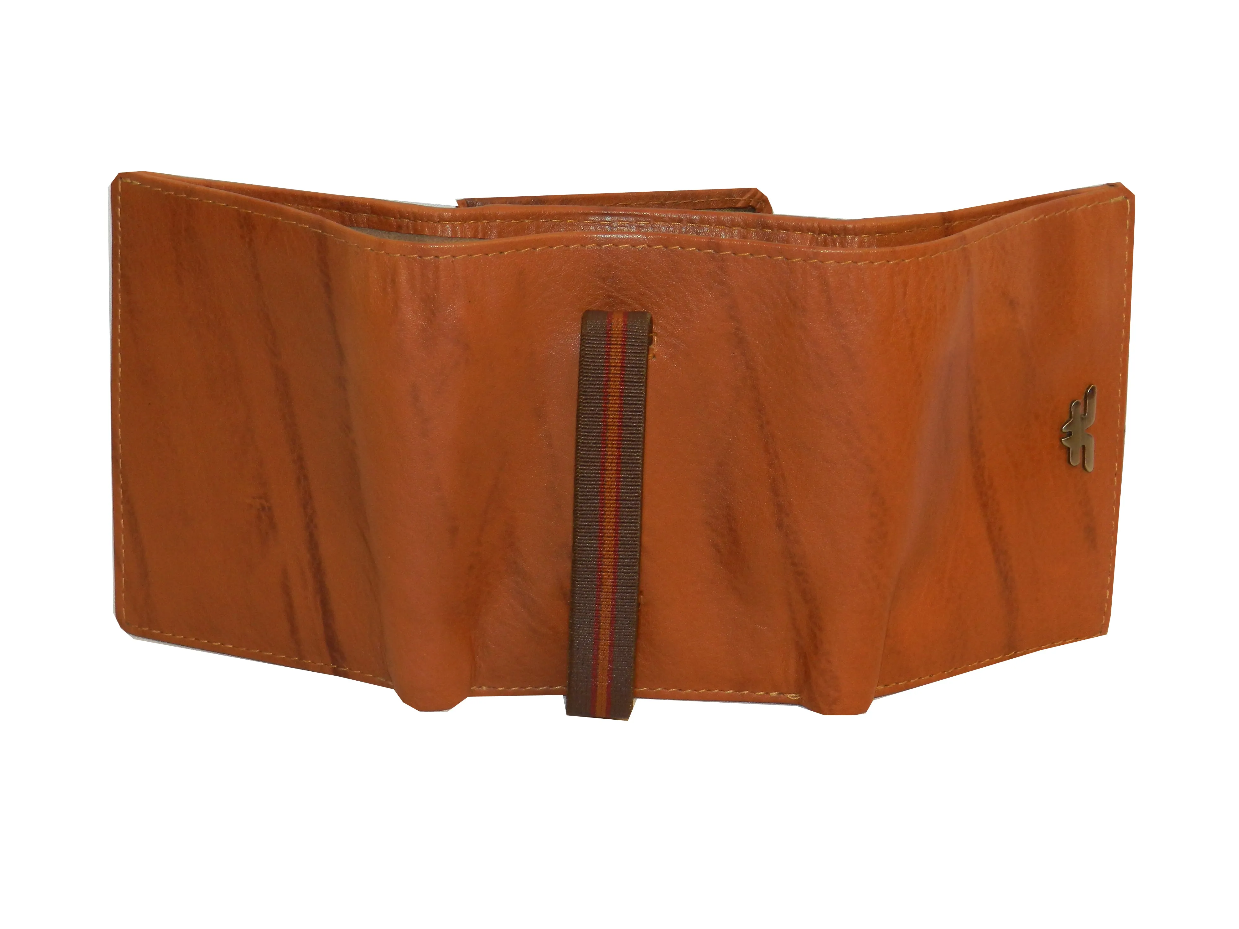 Trikon 8 Card Trifold Wallet Elastic Loop #1539N [Elastic]