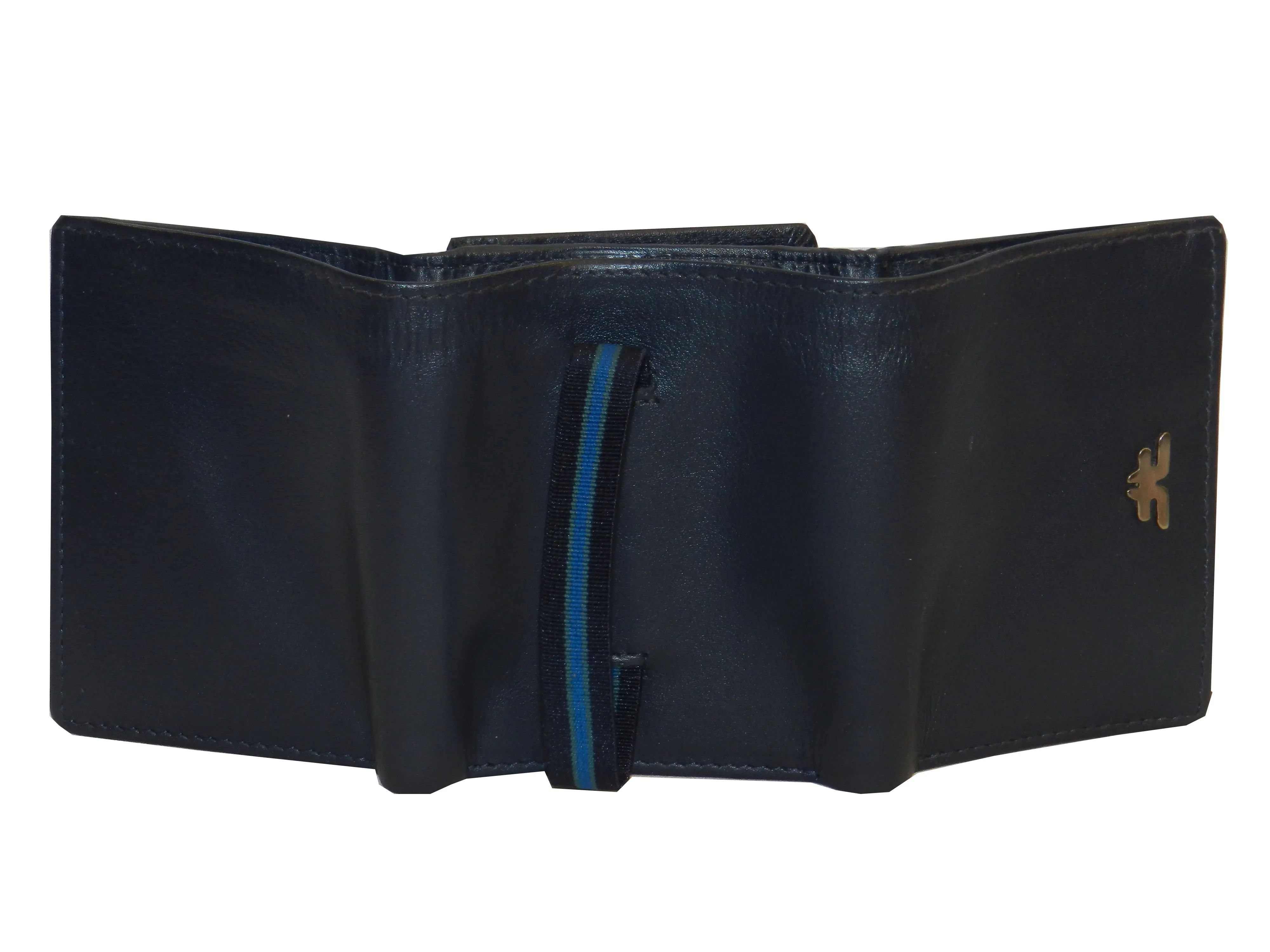 Trikon 8 Card Trifold Wallet Elastic Loop #1539N [Elastic]