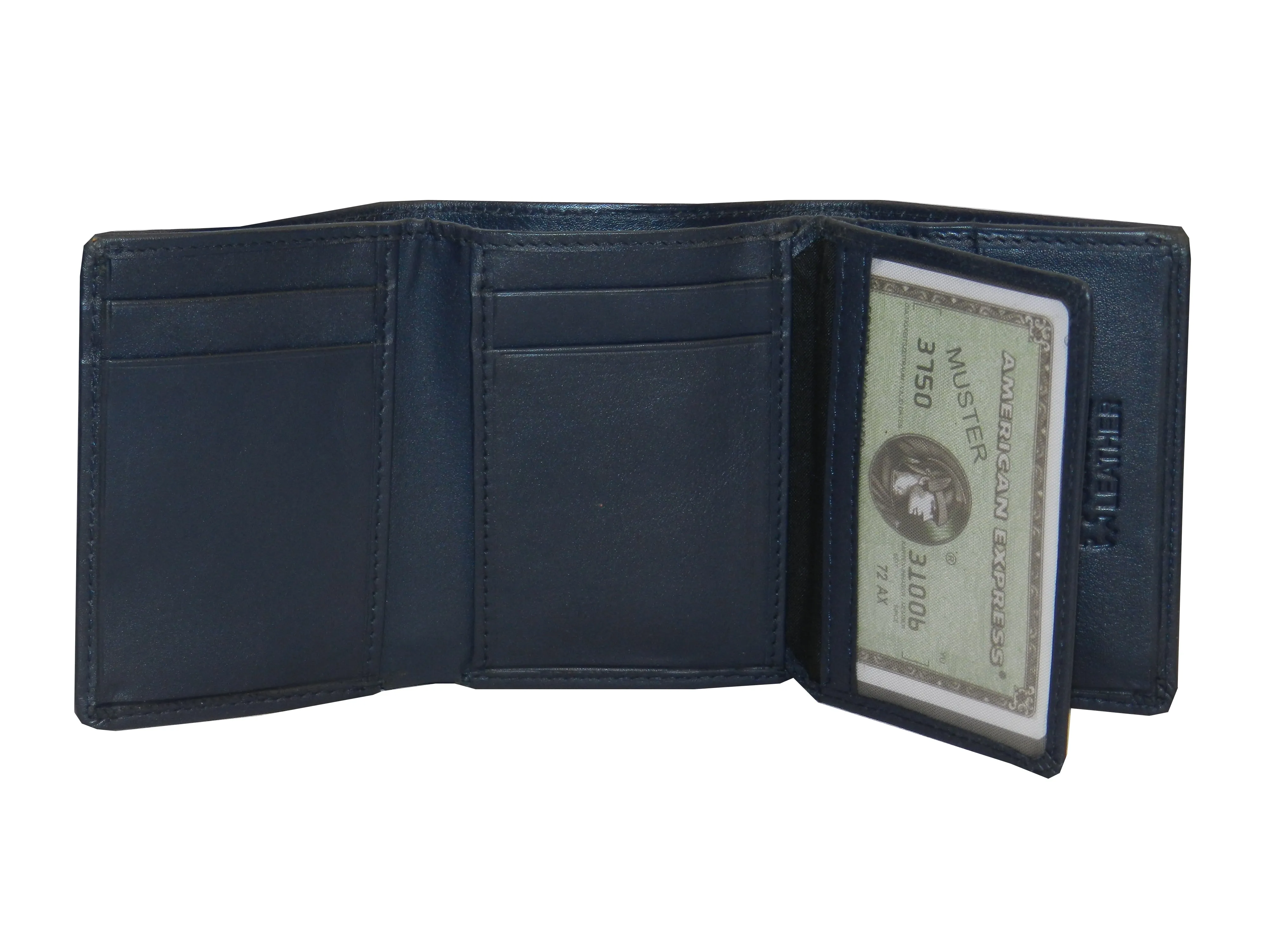 Trikon 8 Card Trifold Wallet Elastic Loop #1539N [Elastic]