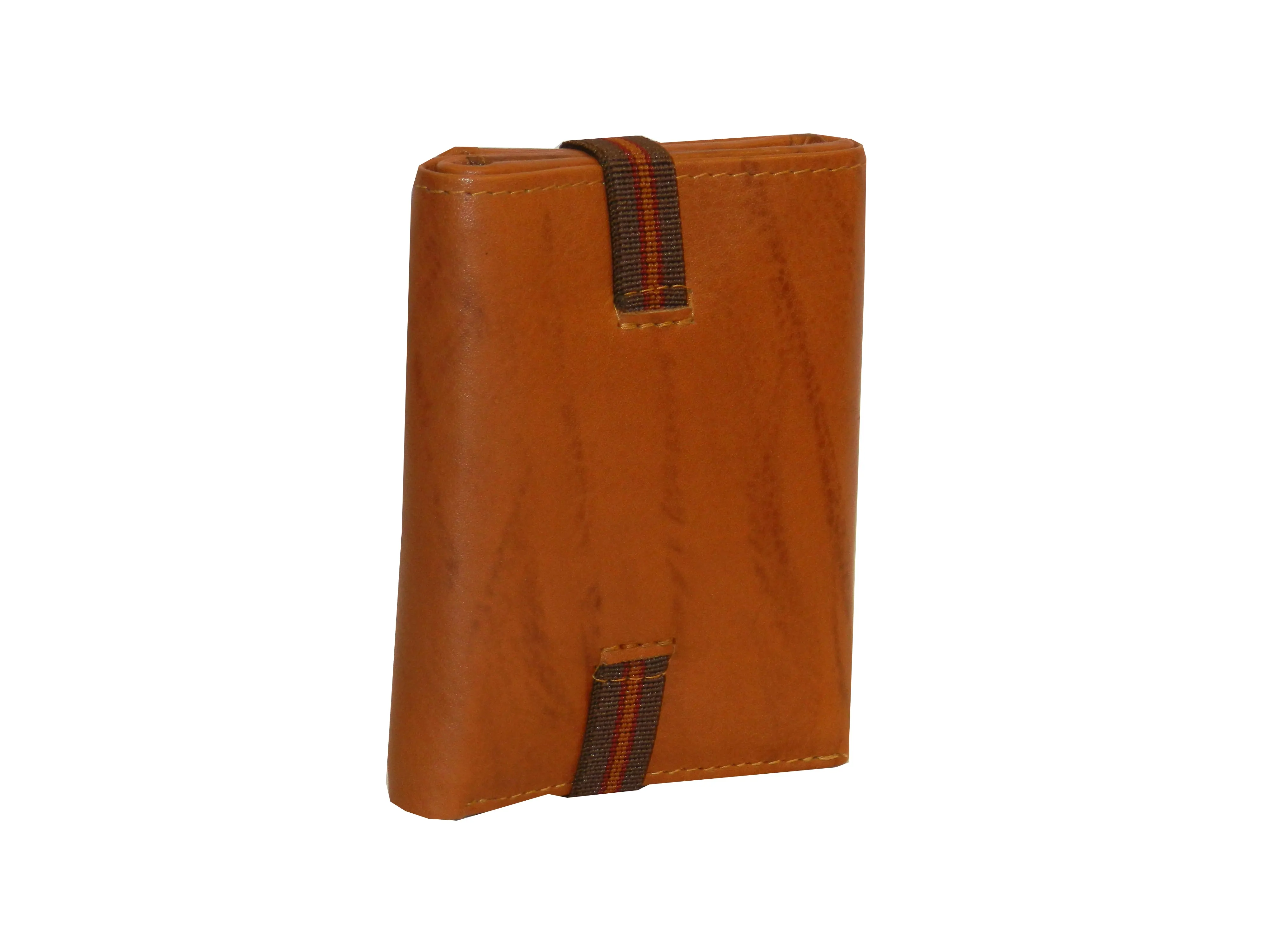 Trikon 8 Card Trifold Wallet Elastic Loop #1539N [Elastic]
