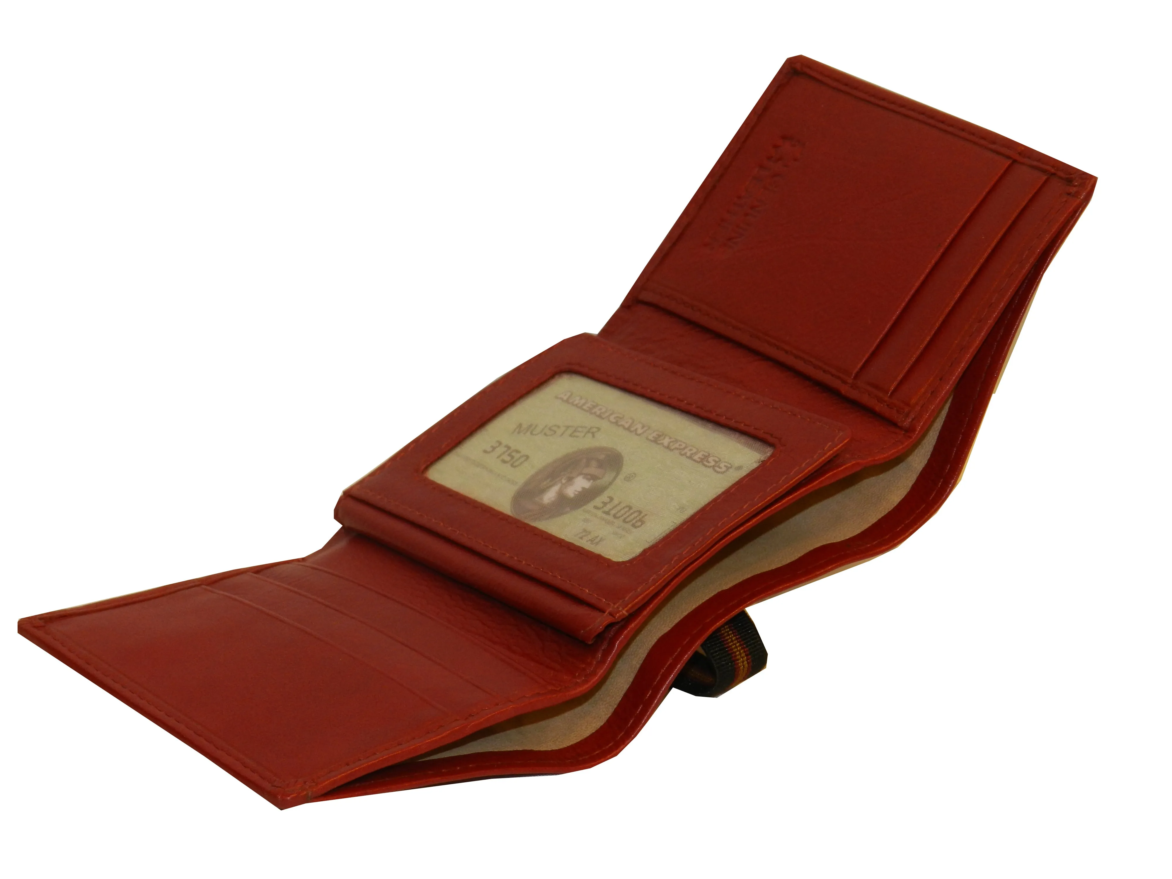 Trikon 8 Card Trifold Wallet Elastic Loop #1539N [Elastic]