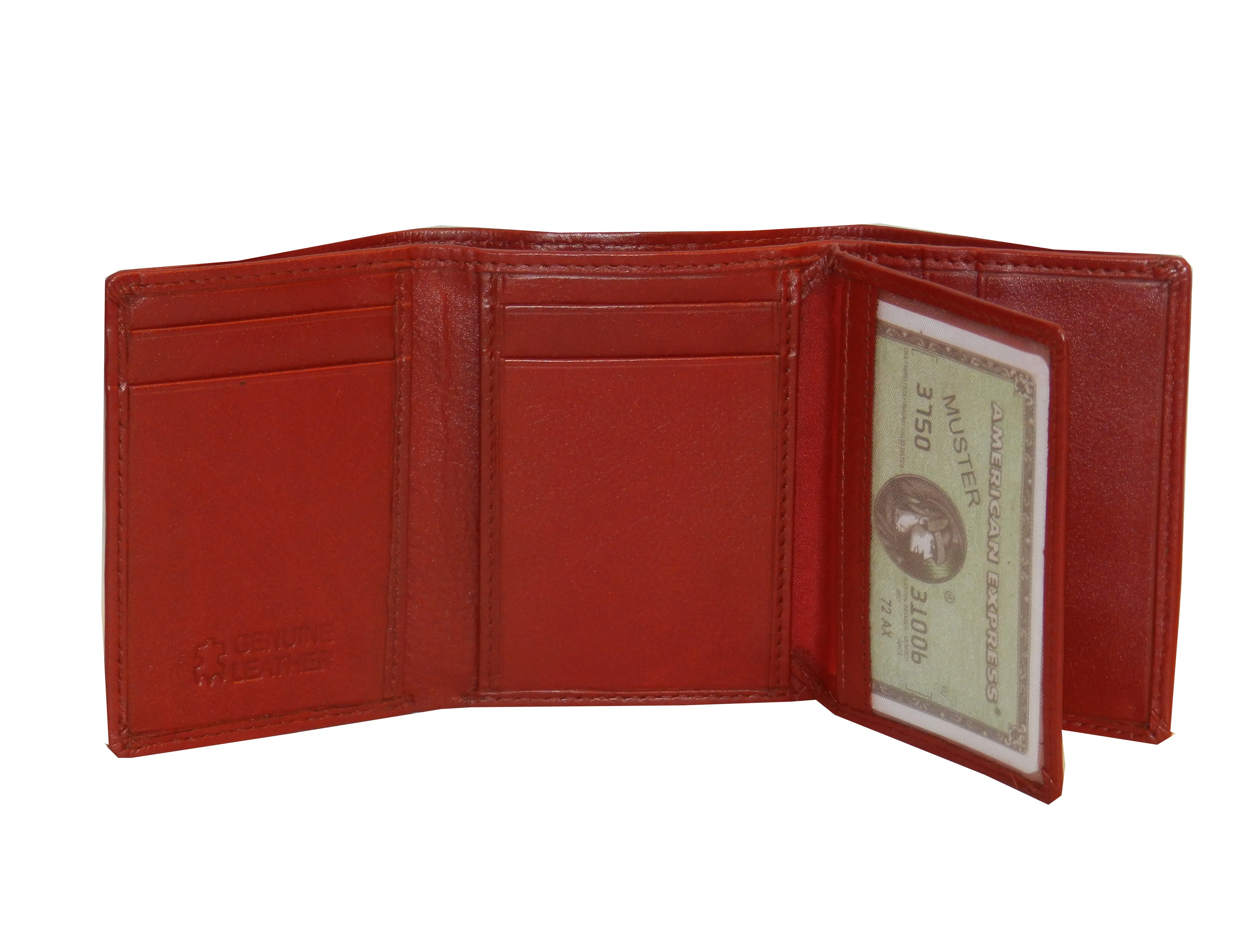 Trikon 8 Card Trifold Wallet Elastic Loop #1539N [Elastic]
