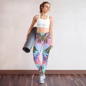 Tropical Pattern Yoga Leggings