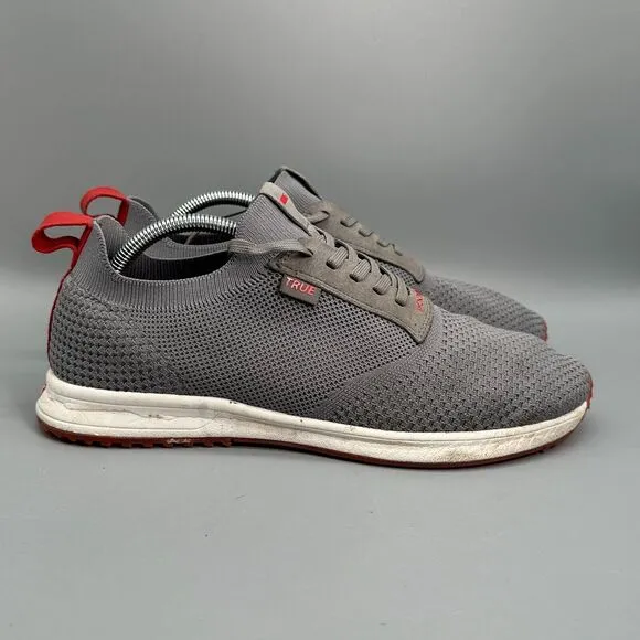 TRUE Linkswear All Day Knit II Men's 10.5 Gray Lace Up Low Top Athletic Sneakers