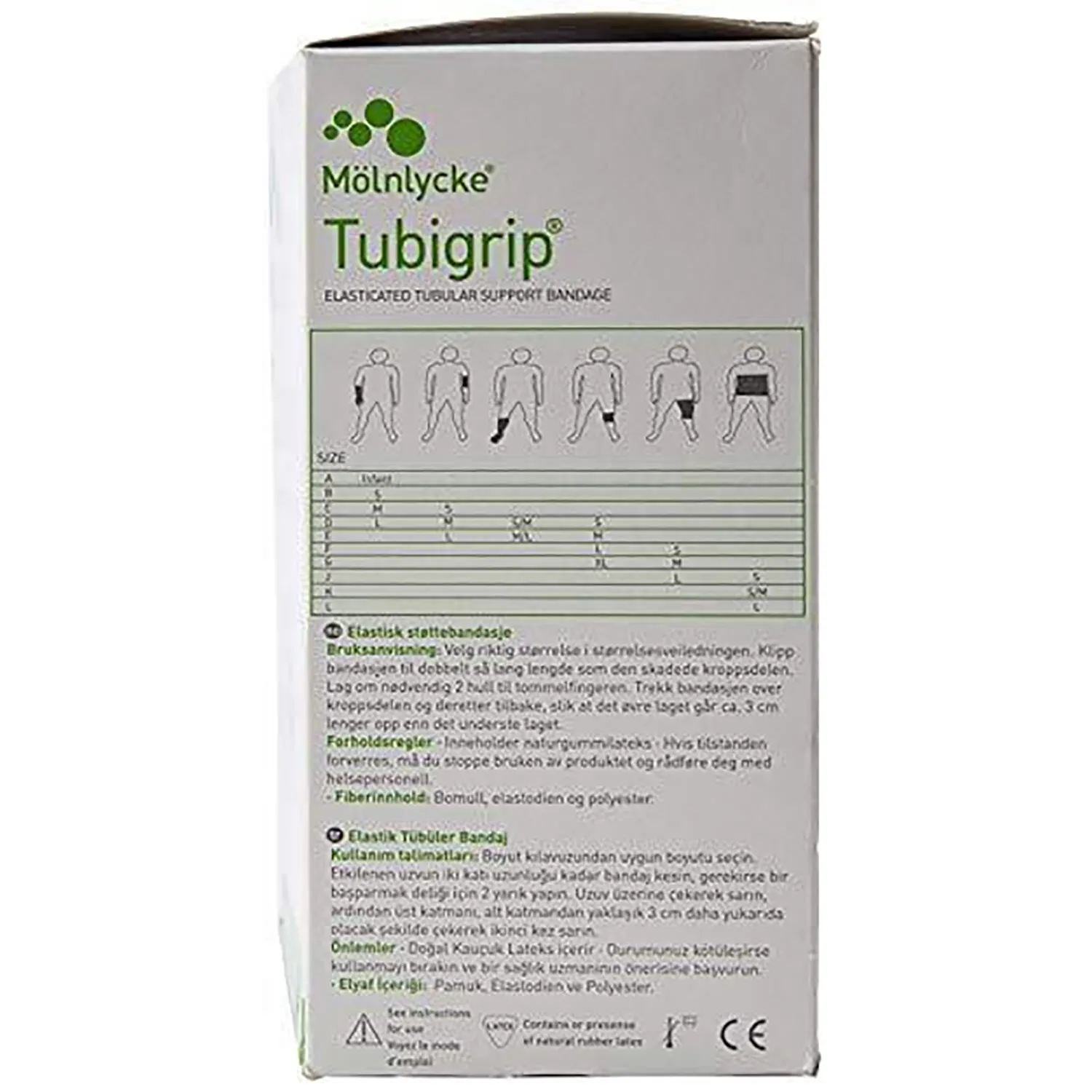 Tubigrip Multi-Purpose Elasticated Tubular Support Bandage | Beige | Size: E | 10m Roll | Pack of 24 Rolls