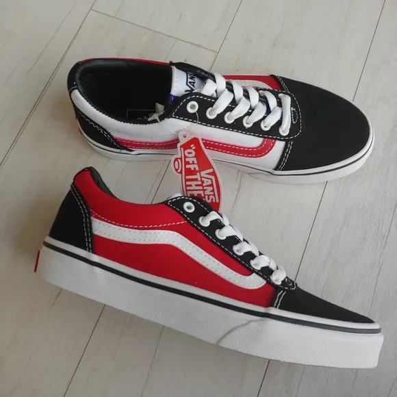 VANS NEW Old Skool Lace-Up Color Block Skate Shoes