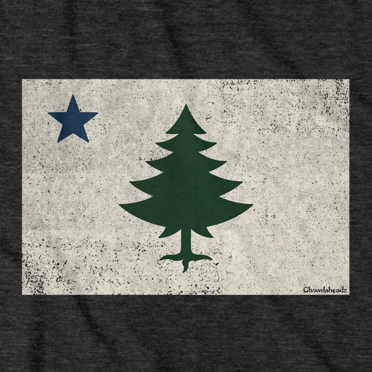 Vintage Maine Flag Tailgater Hoodie