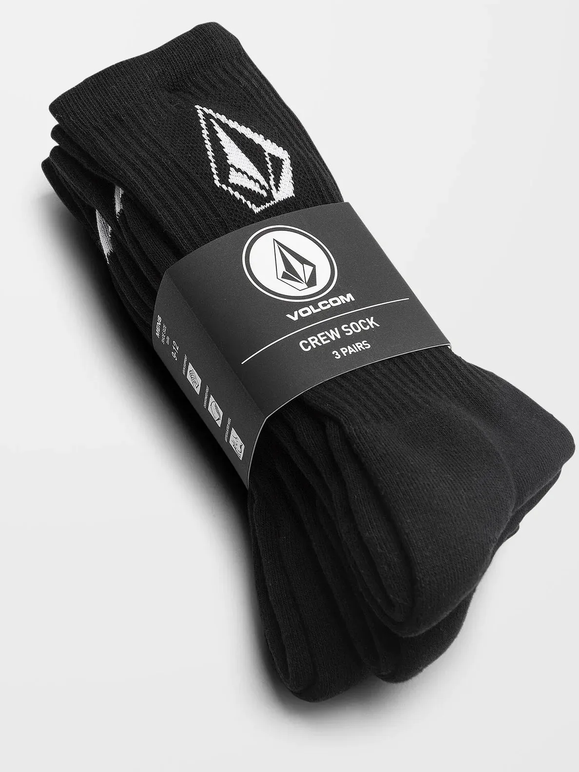 Volcom Full Stone Socks 3Pk Black