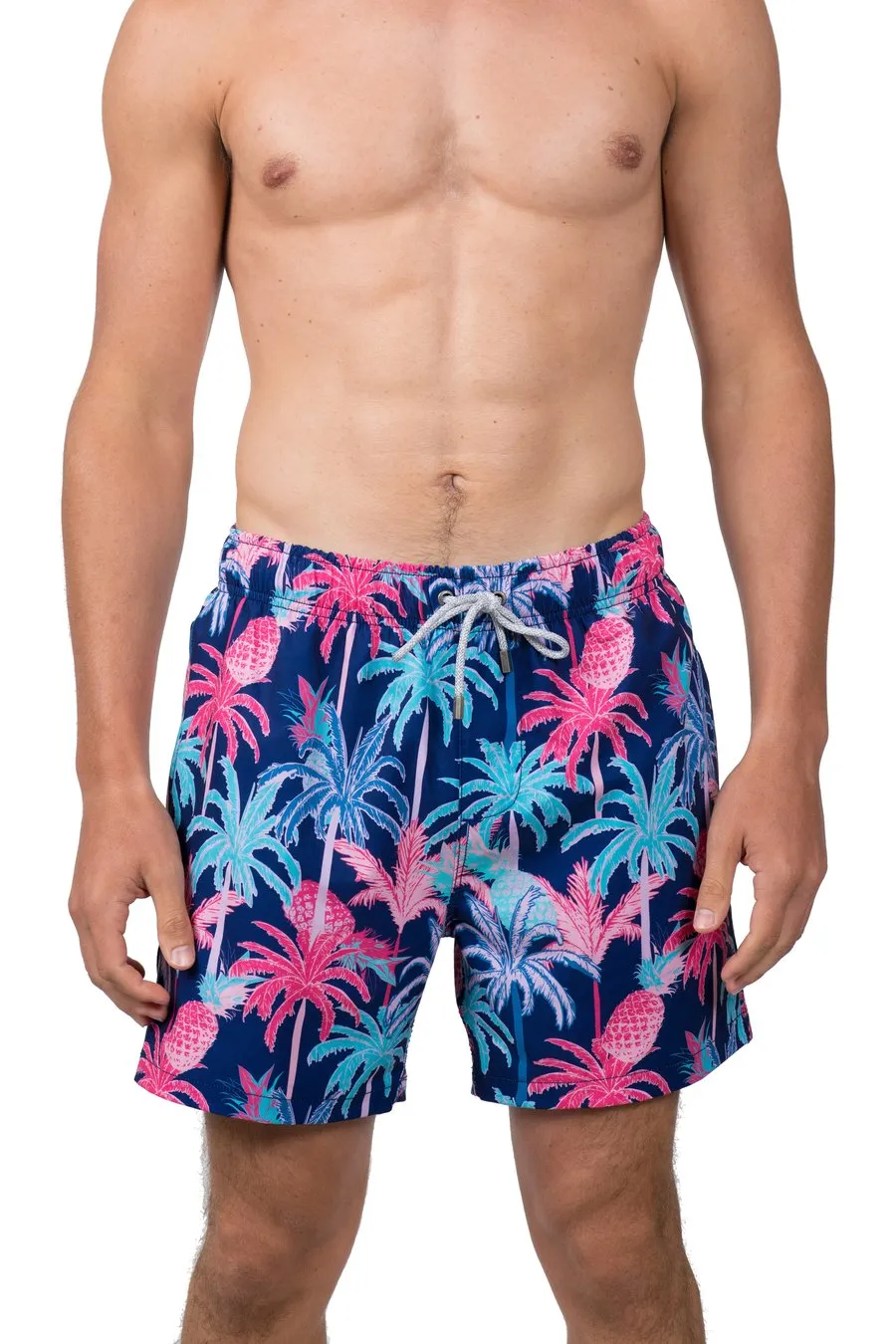 VS PALM TREE PRINT SWIM SHORTS
