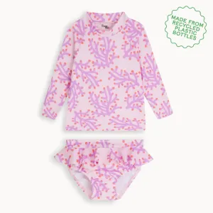 Wake Set - Pink Coral Rash Top & Bottom Set