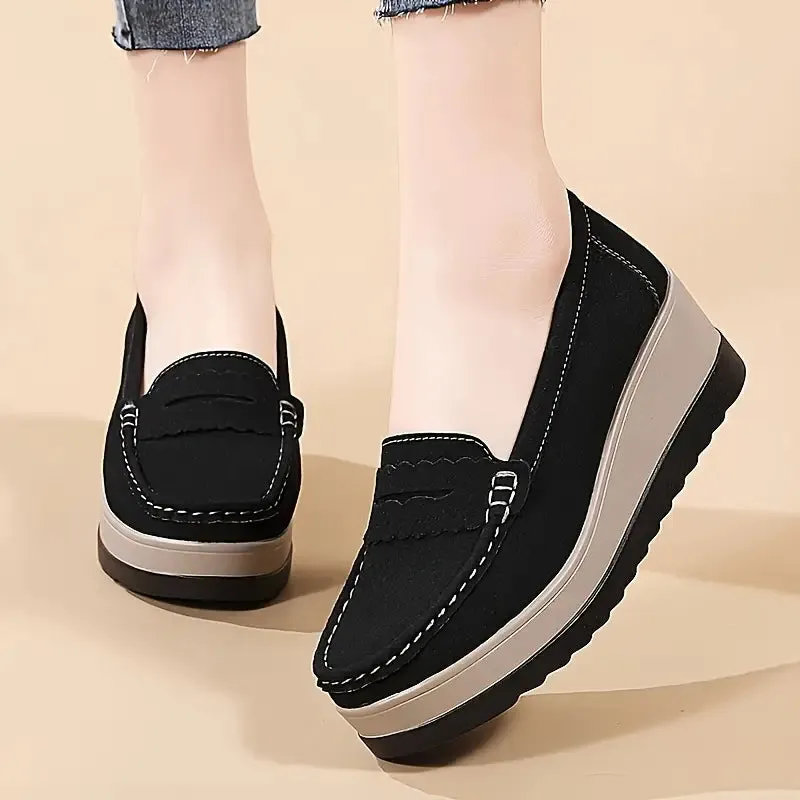 Women's Lightweight Thick-Soled Loafers