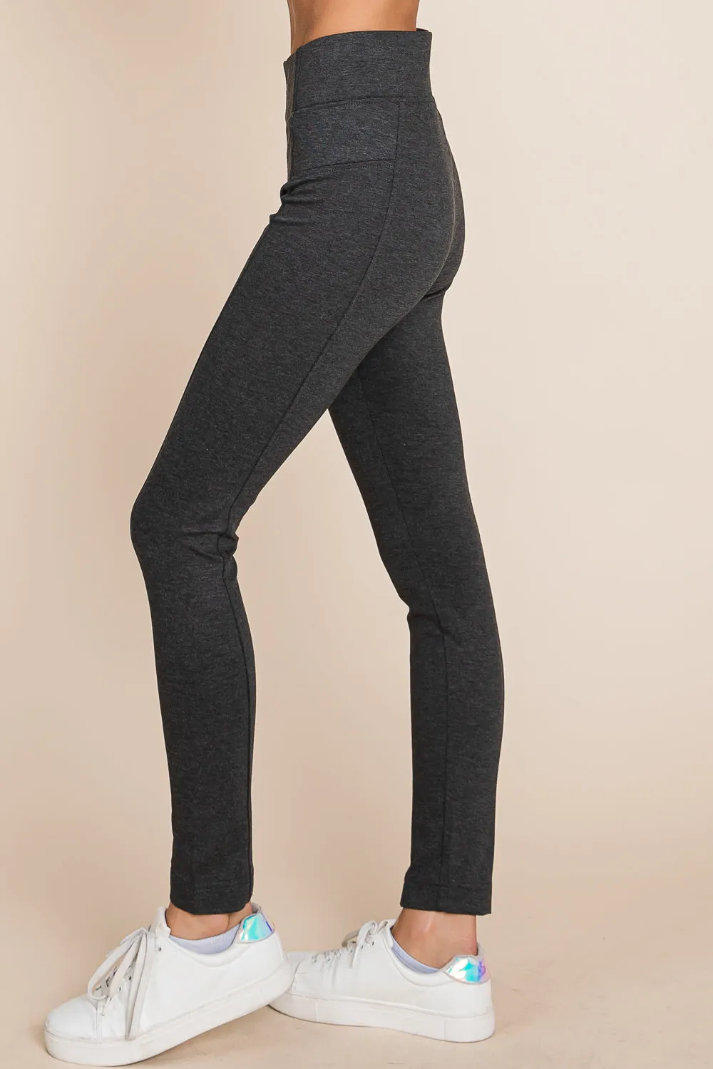 Womens Yoga Dress Pants - Stretch Workout Leggings for Women Crossover High Waisted Pants