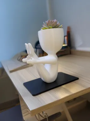 Yoga Boat Pose Planter, Teaser Pose Succulent Planter