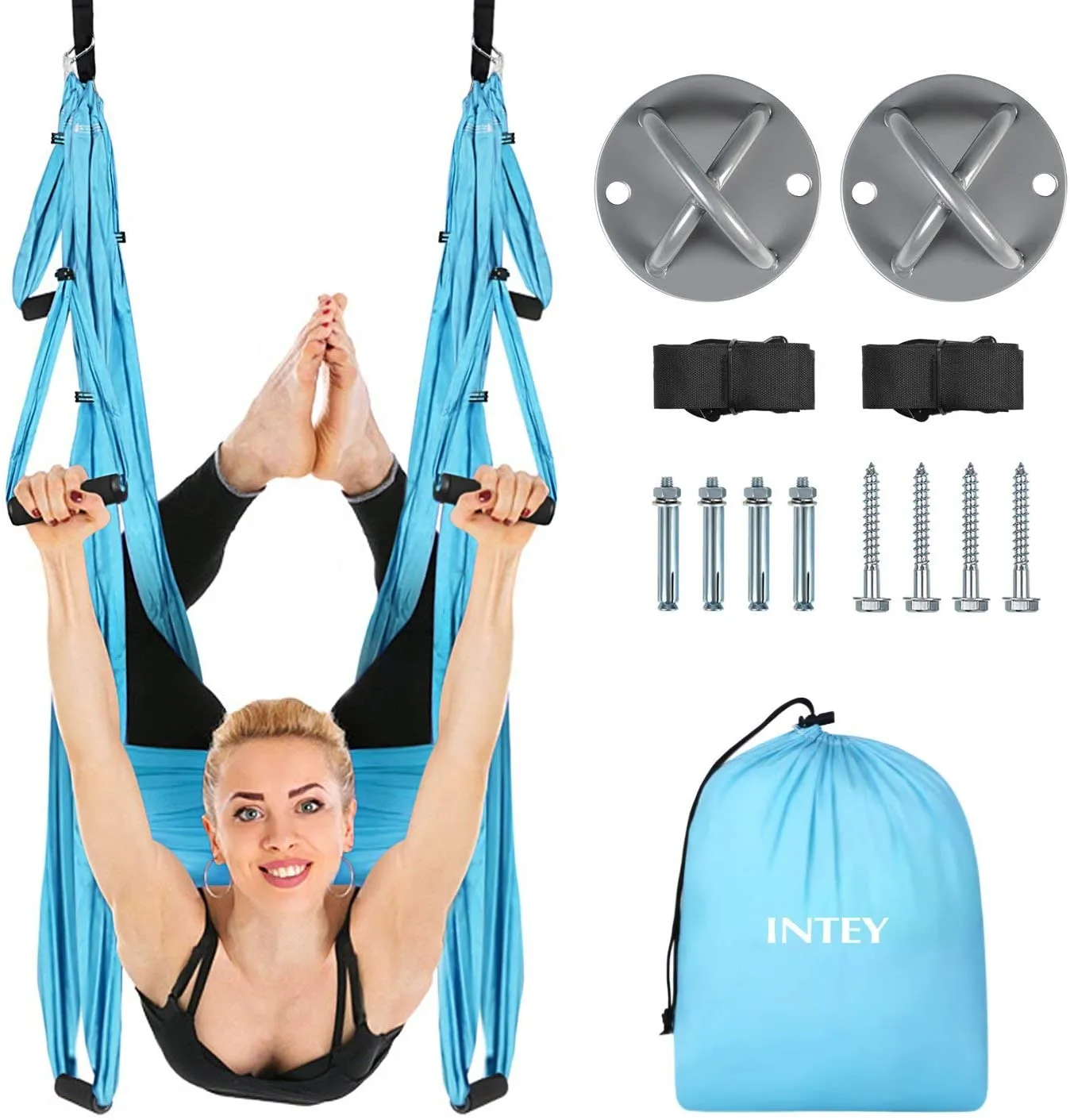Yoga Flying Swing Hammock Trapeze Sling Inversion Tool for Gym Home Fitness