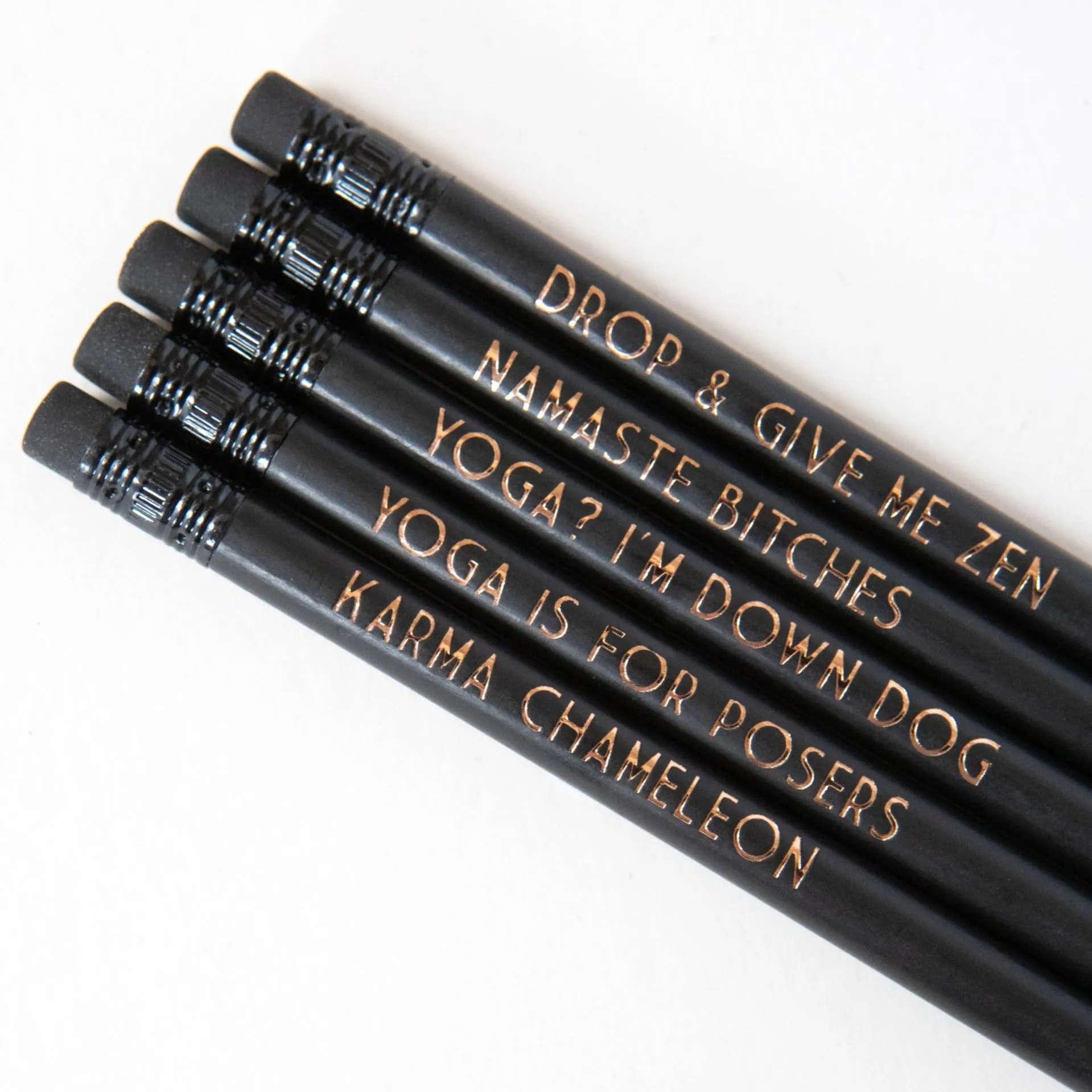 Yoga Gift | Yoga printed pencils | Yoga Teacher Gift