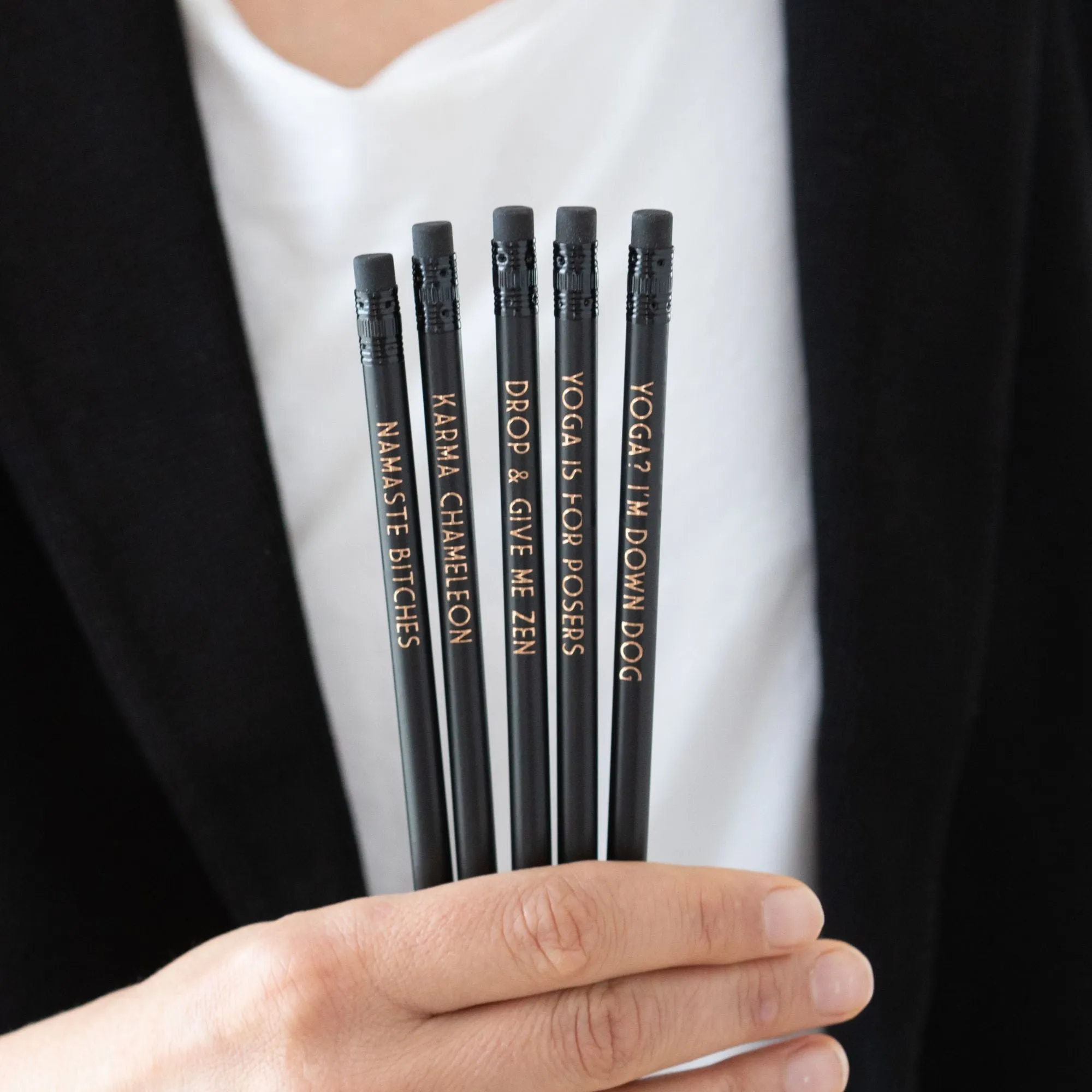 Yoga Gift | Yoga printed pencils | Yoga Teacher Gift
