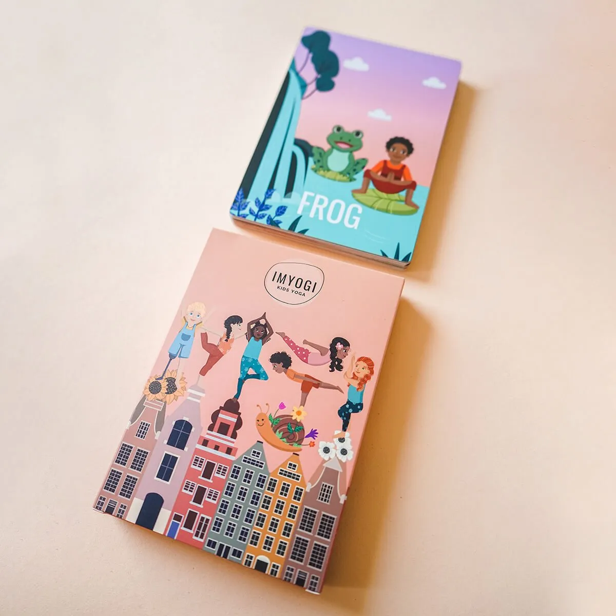 Yoga Karten Illustriert für Kinder