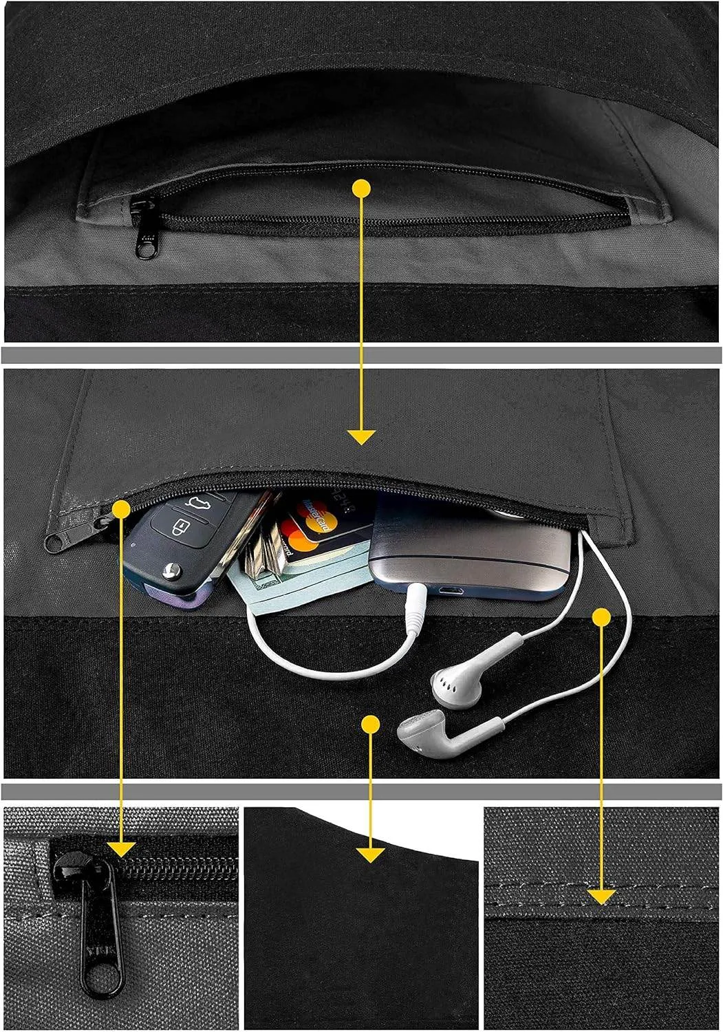 Yoga Mat Bag – Versatile Yoga Bag with Mat Straps & Storage Pockets, Holds Yoga & Pilates Mats, Lightweight & Durable