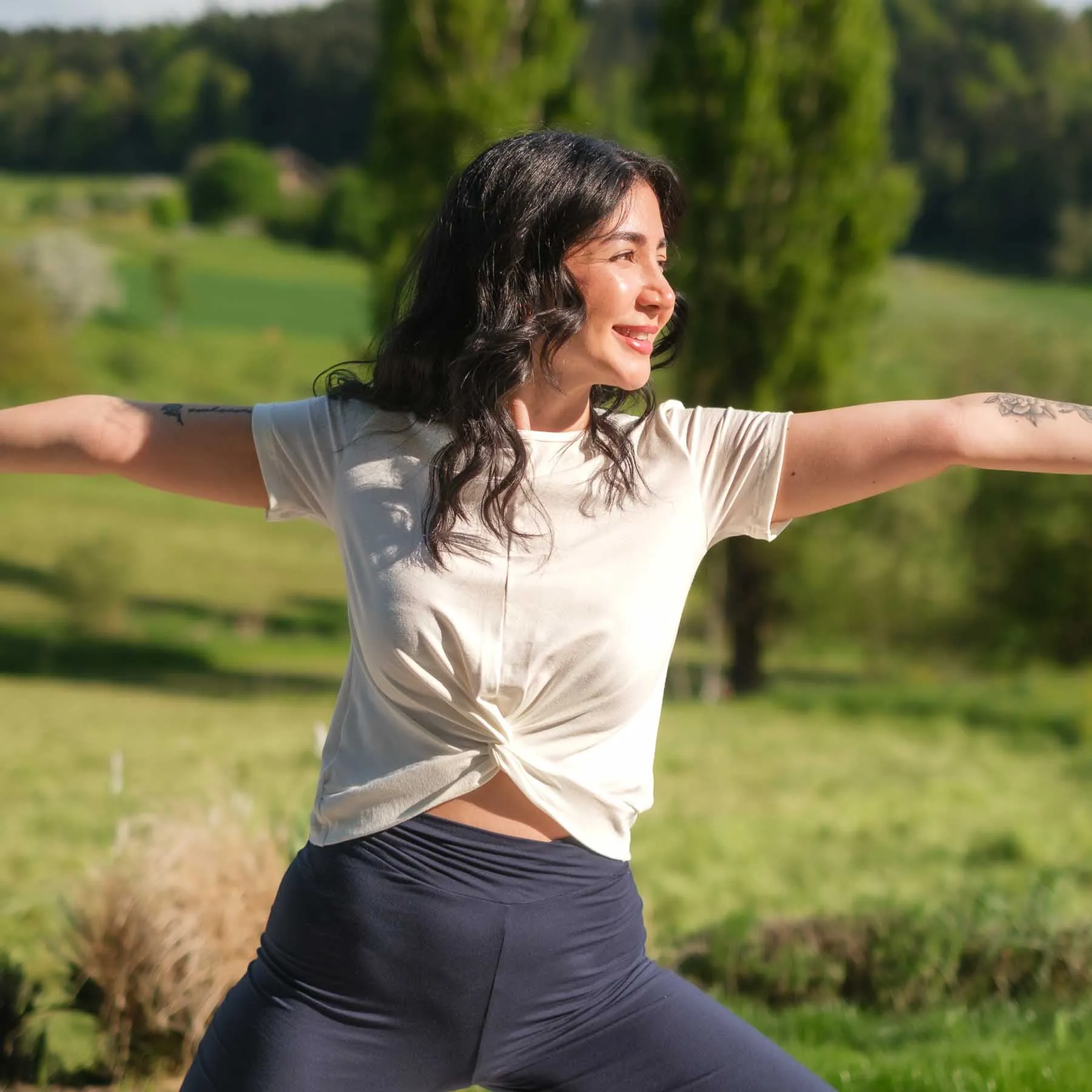 Yoga Schlingtop Classy kurzarm