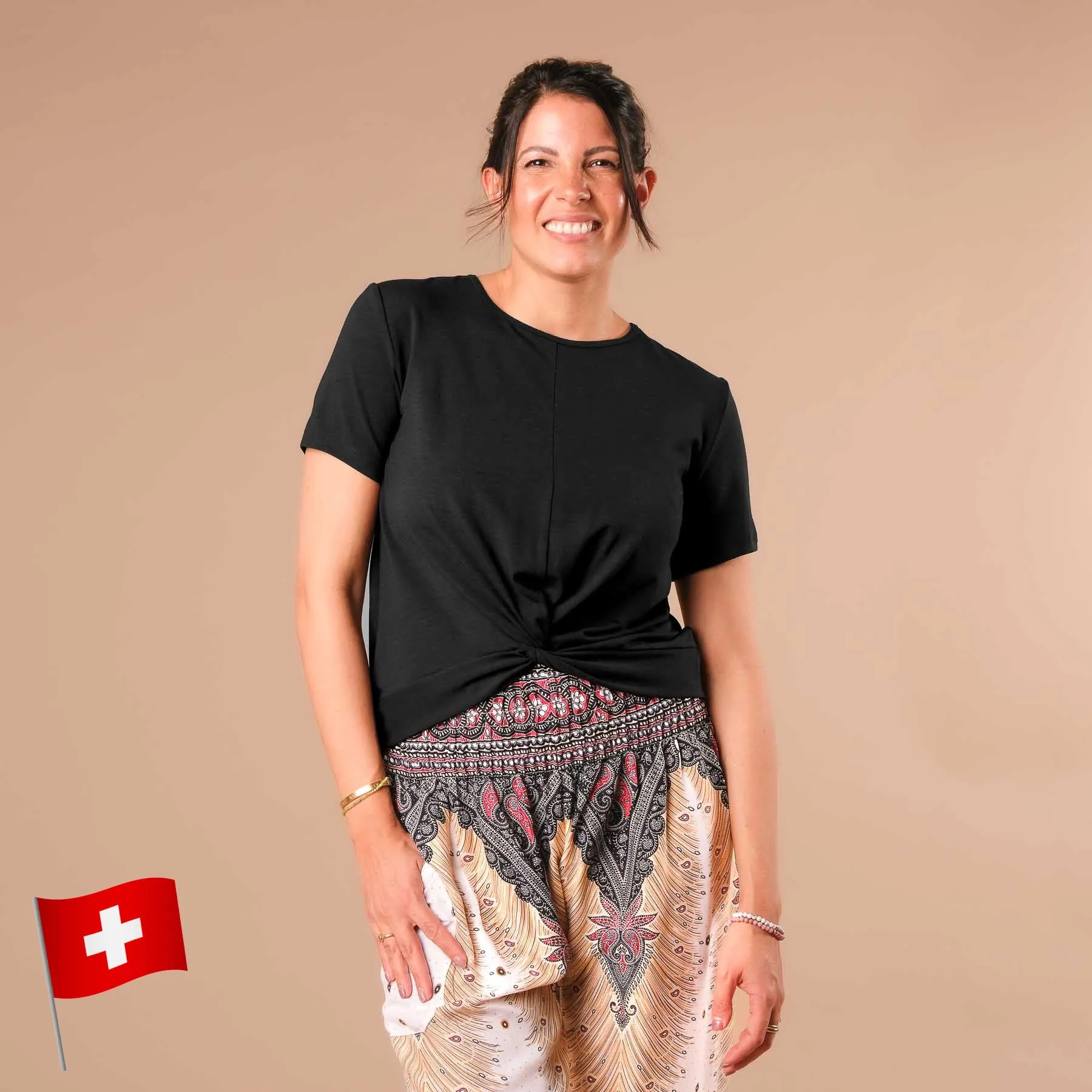 Yoga Schlingtop Classy kurzarm